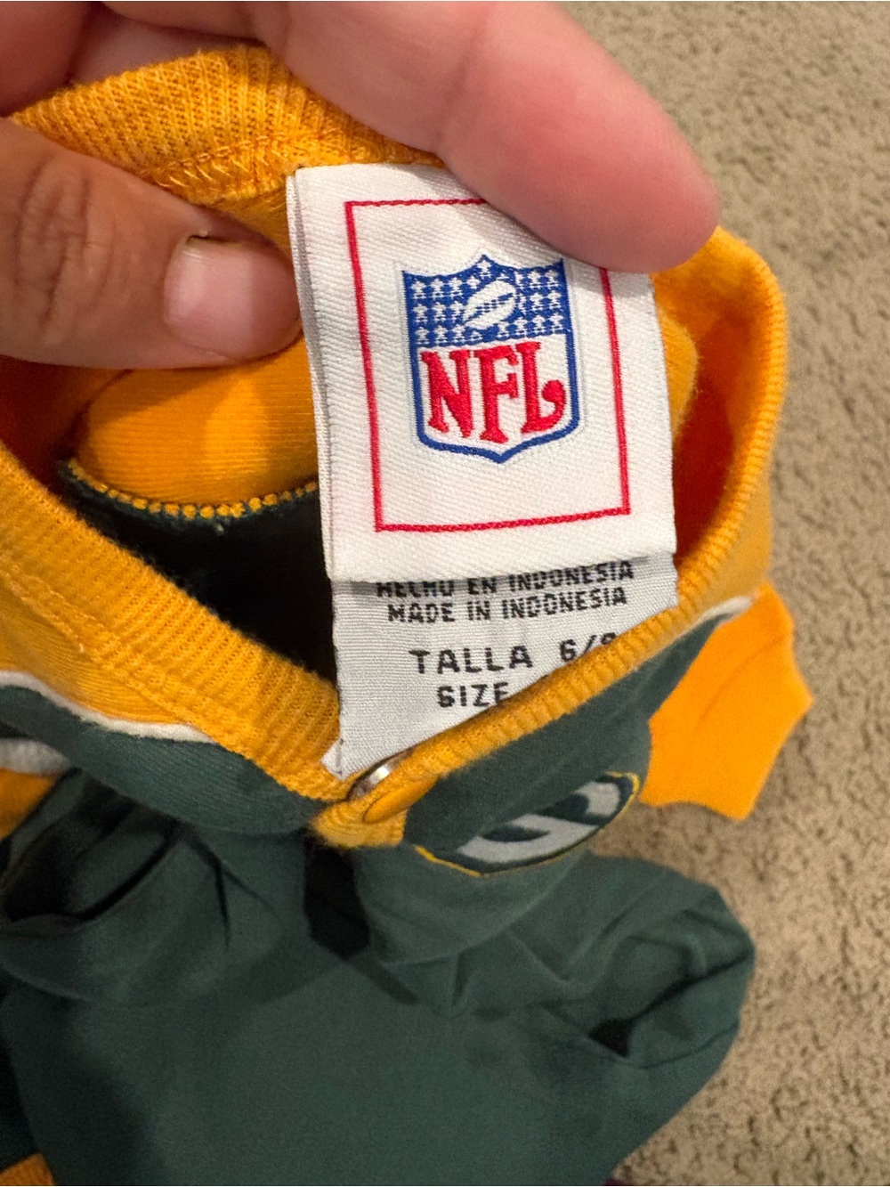 Green Bay Packers Infant Onesies and Sleepers Set of 3 6-12 Months - Picture 13 of 16